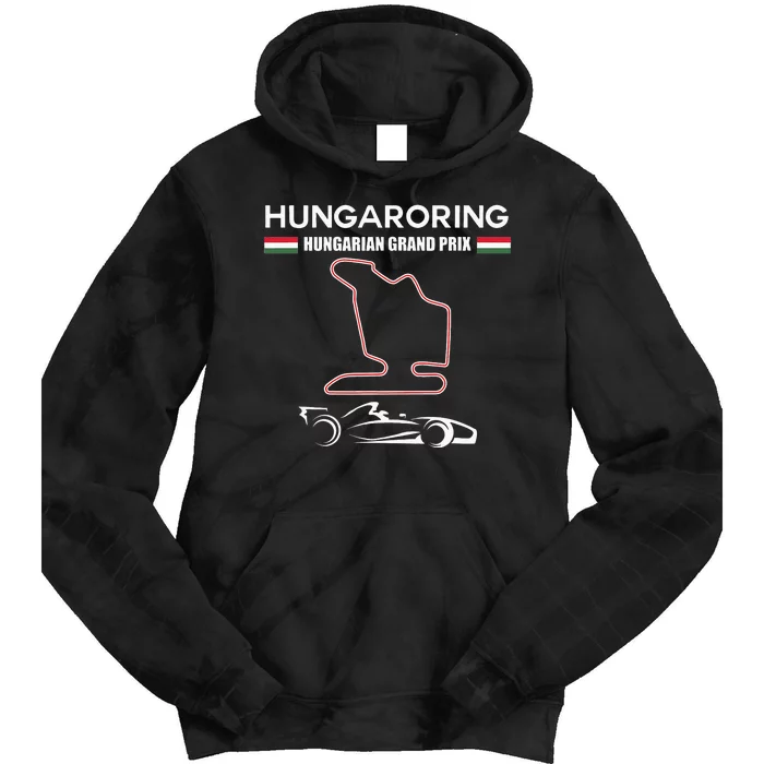 Hungaroring Circuit Formula Racing Car Hungarian Grand Prix Tie Dye Hoodie