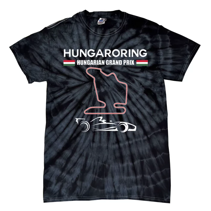 Hungaroring Circuit Formula Racing Car Hungarian Grand Prix Tie-Dye T-Shirt