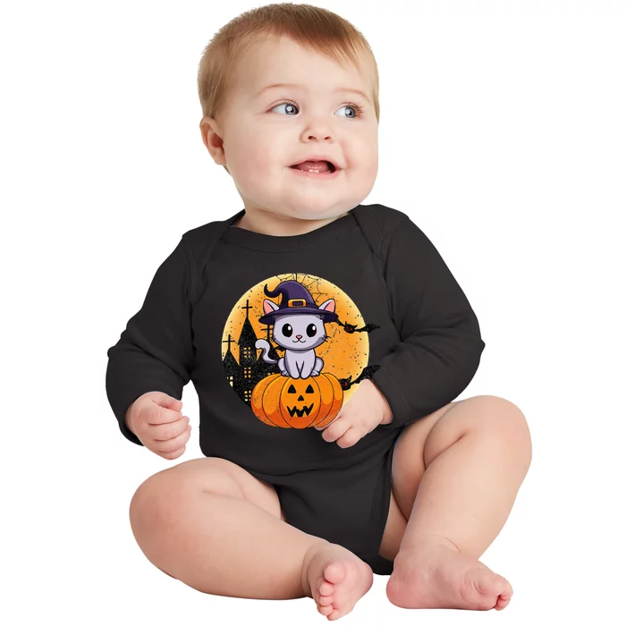 Halloween cats funny cat Halloween Baby Long Sleeve Bodysuit