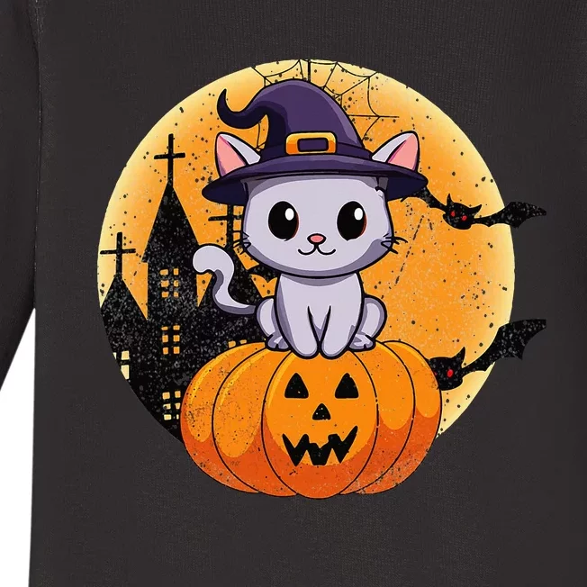 Halloween cats funny cat Halloween Baby Long Sleeve Bodysuit