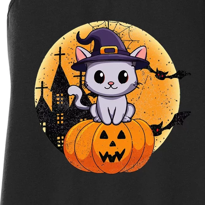 Halloween cats funny cat Halloween Women's Racerback Tank