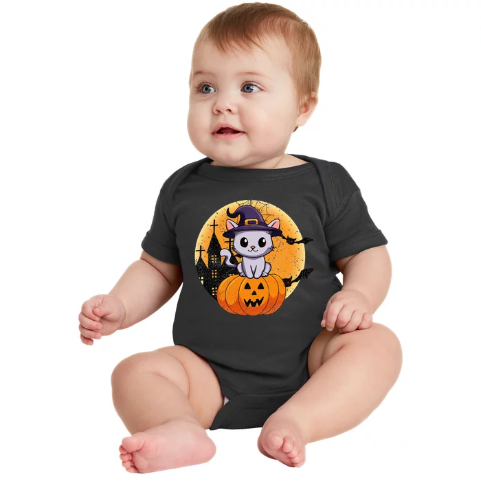 Halloween cats funny cat Halloween Baby Bodysuit