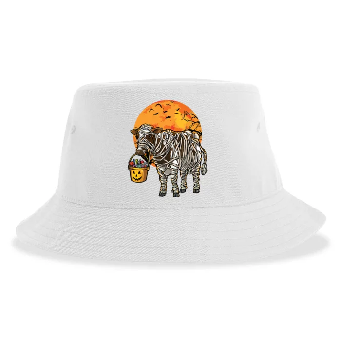 Halloween Cow Farmer Sustainable Bucket Hat