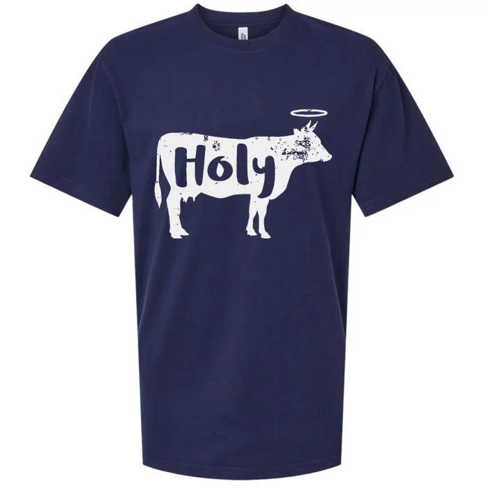 Holy Cow Funny Dairy Farmer Midwest Pride Sueded Cloud Jersey T-Shirt