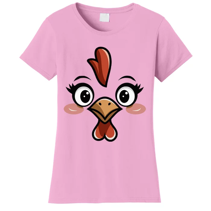 Halloween Chicken Face Costume Women's T-Shirt