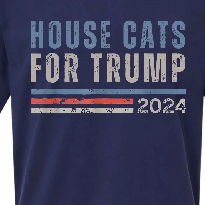 House Cats For Trump Sueded Cloud Jersey T-Shirt