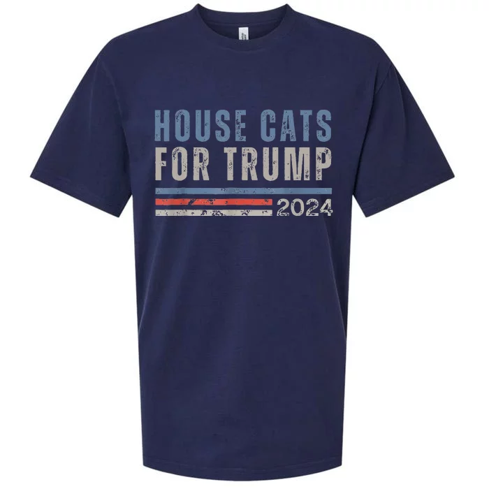 House Cats For Trump Sueded Cloud Jersey T-Shirt