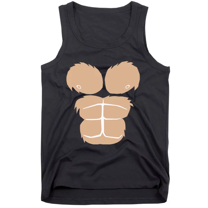 Halloween Costume Funny Monkey Gorilla Chest Suit Halloween Tank Top