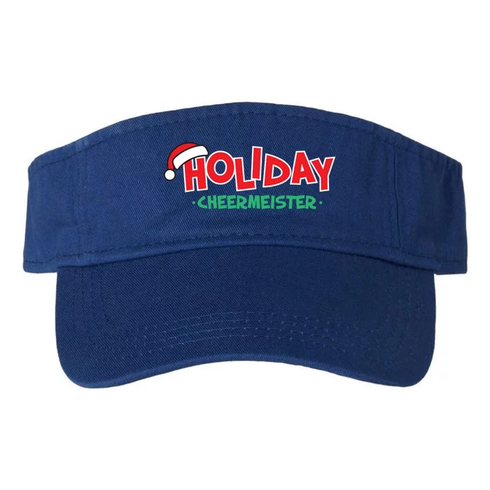 Holiday Cheermeister Funny Christmas Cheer Happy Person Gift Valucap Bio-Washed Visor