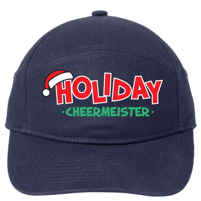 Holiday Cheermeister Funny Christmas Cheer Happy Person Gift 7-Panel Snapback Hat