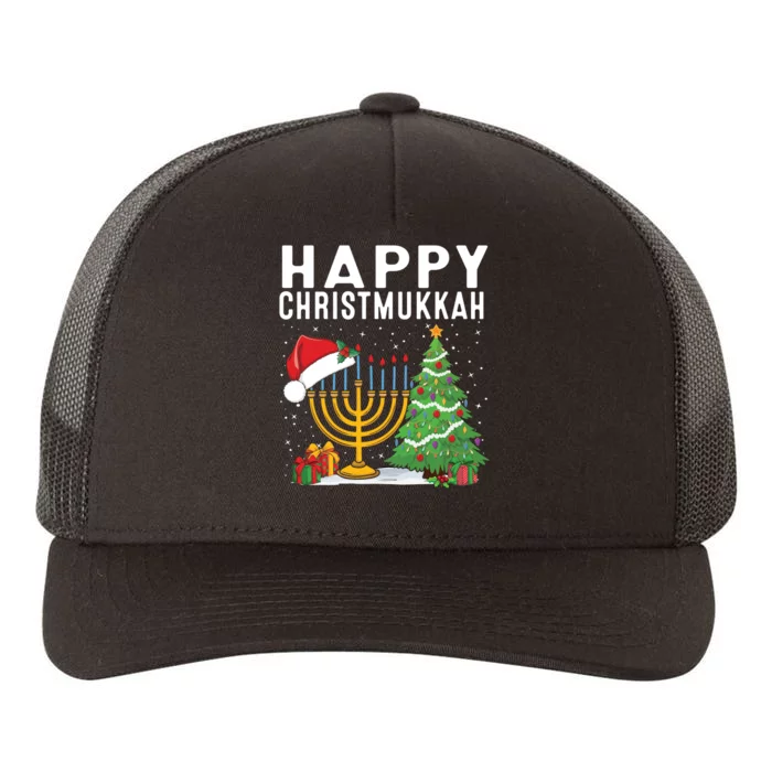 Happy Chrismukkah Funny Hanukkah Christmas Jewish Chanukah Yupoong Adult 5-Panel Trucker Hat