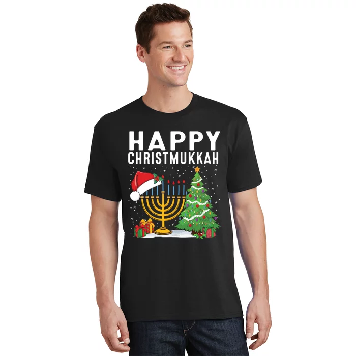 Happy Chrismukkah Funny Hanukkah Christmas Jewish Chanukah T-Shirt