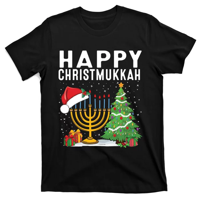 Happy Chrismukkah Funny Hanukkah Christmas Jewish Chanukah T-Shirt