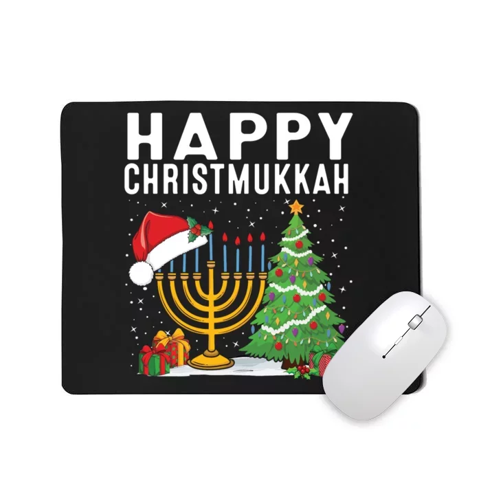 Happy Chrismukkah Funny Hanukkah Christmas Jewish Chanukah Mousepad