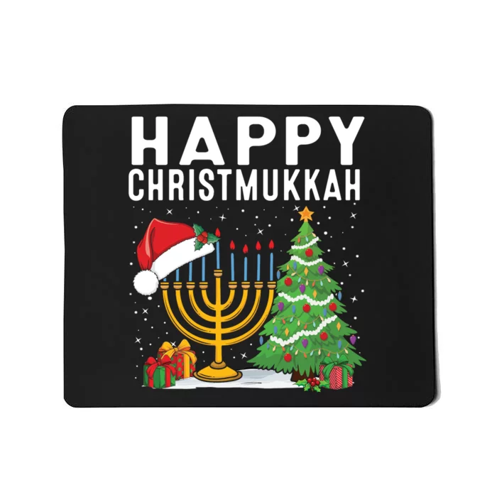 Happy Chrismukkah Funny Hanukkah Christmas Jewish Chanukah Mousepad