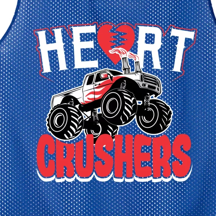 Heart Crushers Funny Gift Valentines Day Gift Mesh Reversible Basketball Jersey Tank