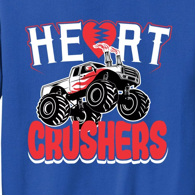 Heart Crushers Funny Gift Valentines Day Gift Tall Sweatshirt