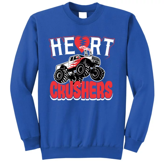 Heart Crushers Funny Gift Valentines Day Gift Tall Sweatshirt