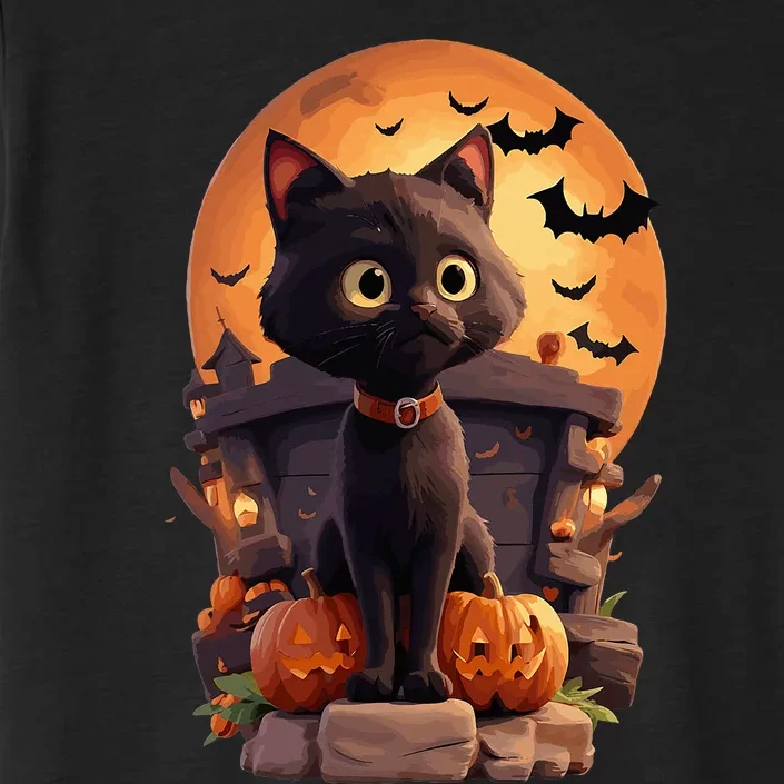 Halloween Cats Funny Cat Halloween ChromaSoft Performance T-Shirt