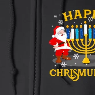 Happy Chrismukkah Funny Hanukkah Christmas Jewish Gifts Xmas Full Zip Hoodie