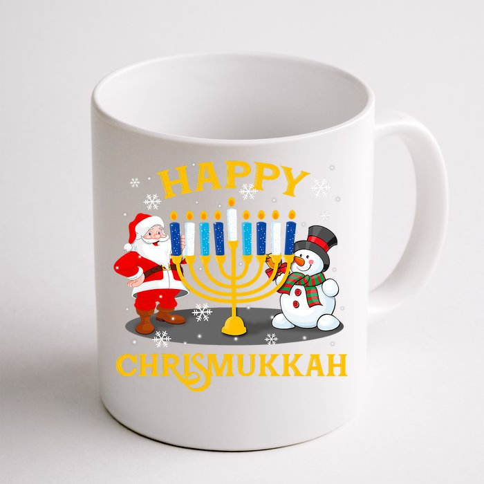 Happy Chrismukkah Funny Hanukkah Christmas Jewish Gifts Xmas Front & Back Coffee Mug