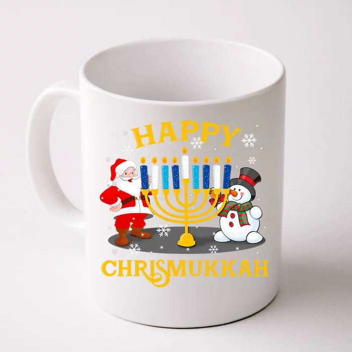 Happy Chrismukkah Funny Hanukkah Christmas Jewish Gifts Xmas Front & Back Coffee Mug