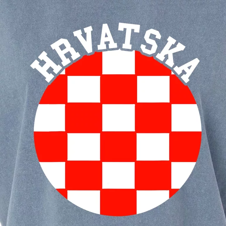 Hrvatska Croatian Flag Croatian Pride Croatian Roots Croatia Garment-Dyed Women's Muscle Tee