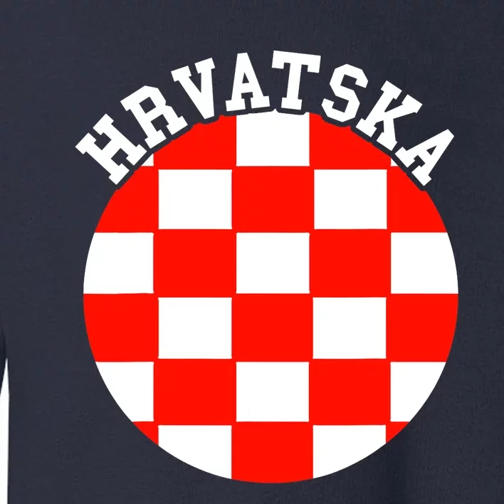 Hrvatska Croatian Flag Croatian Pride Croatian Roots Croatia Toddler Sweatshirt