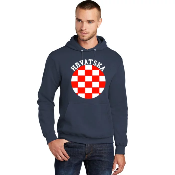 Hrvatska Croatian Flag Croatian Pride Croatian Roots Croatia Tall Hoodie