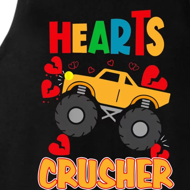 Hearts Crusher Funny Valentine's Day Outfit For To Gift Ladies Tri-Blend Wicking Tank