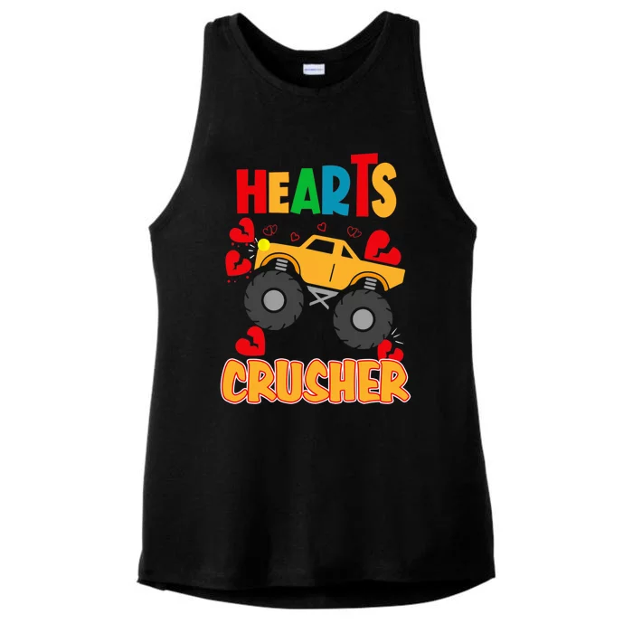 Hearts Crusher Funny Valentine's Day Outfit For To Gift Ladies Tri-Blend Wicking Tank