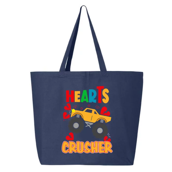 Hearts Crusher Funny Valentine's Day Outfit For To Gift 25L Jumbo Tote