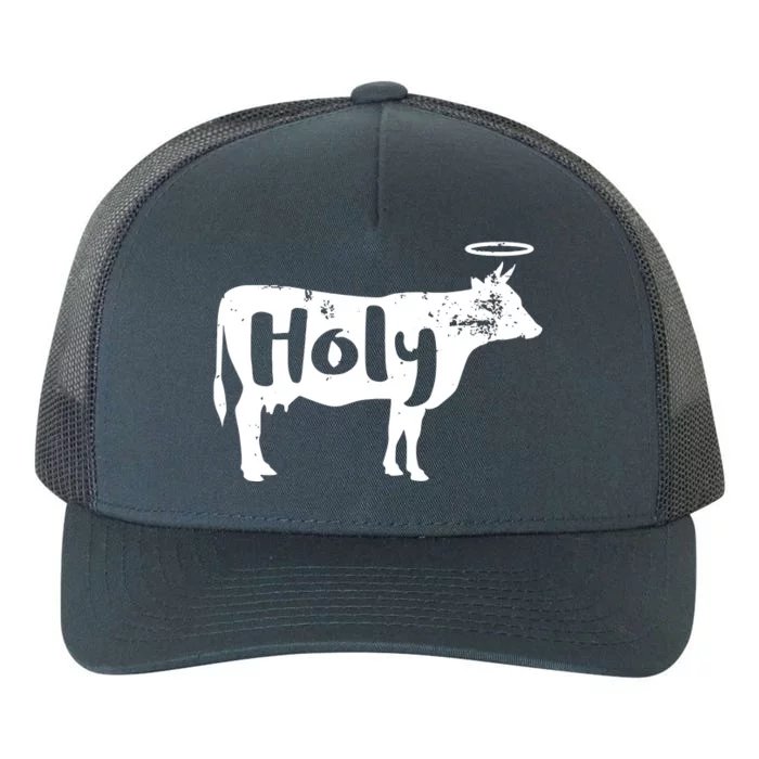 Holy Cow Funny Dairy Farmer Midwest Pride Yupoong Adult 5-Panel Trucker Hat