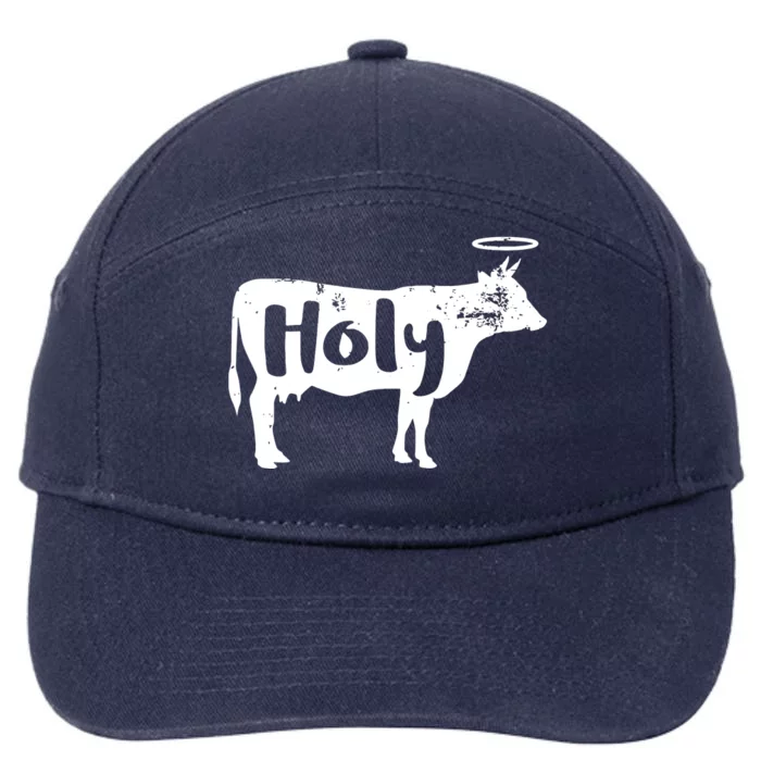 Holy Cow Funny Dairy Farmer Midwest Pride 7-Panel Snapback Hat