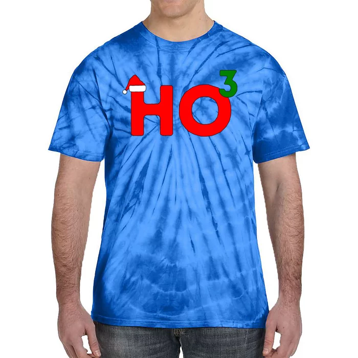 Ho Cubed Funny Christmas Cool Gift Tie-Dye T-Shirt