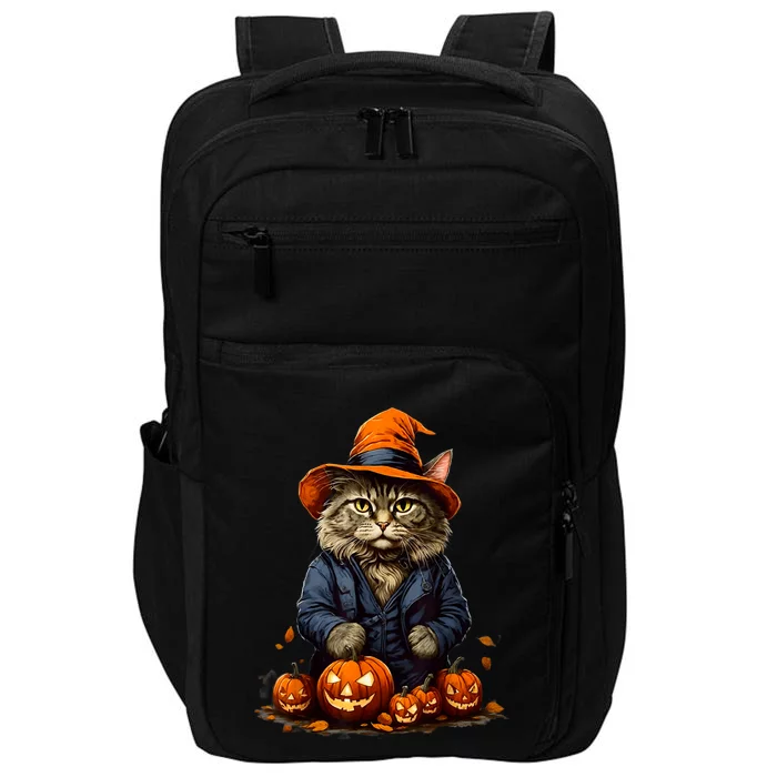 Halloween Cats Funny Cat Halloween Impact Tech Backpack