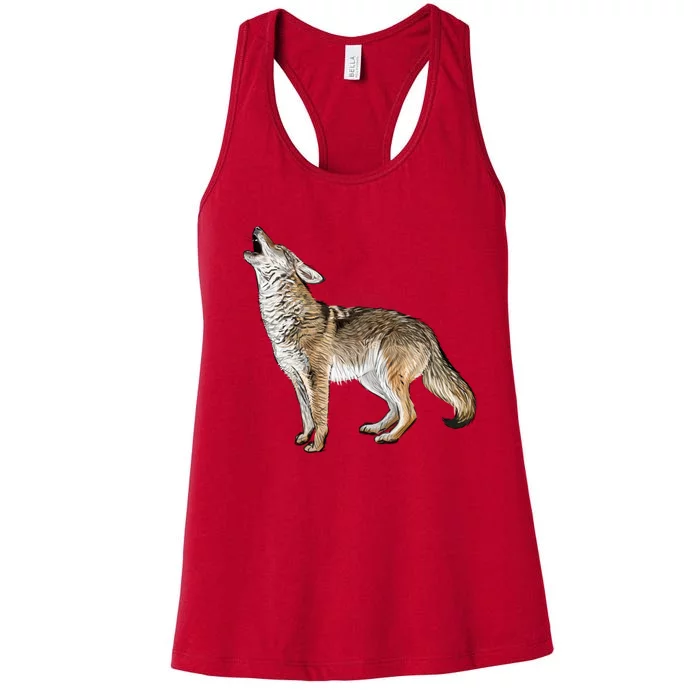 Howling Coyote Funny Coyote Hunting Women's Racerback Tank