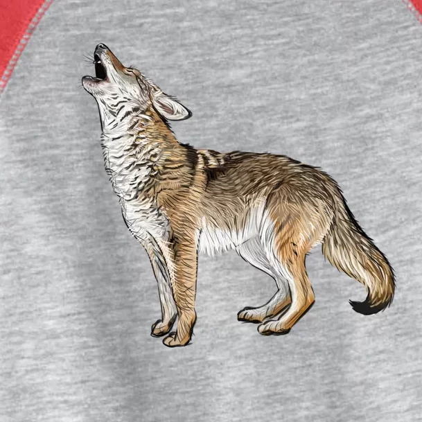 Howling Coyote Funny Coyote Hunting Toddler Fine Jersey T-Shirt