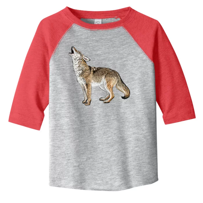 Howling Coyote Funny Coyote Hunting Toddler Fine Jersey T-Shirt