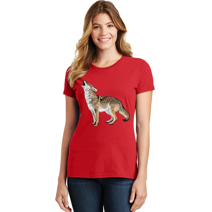 Howling Coyote Funny Coyote Hunting Women's T-Shirt