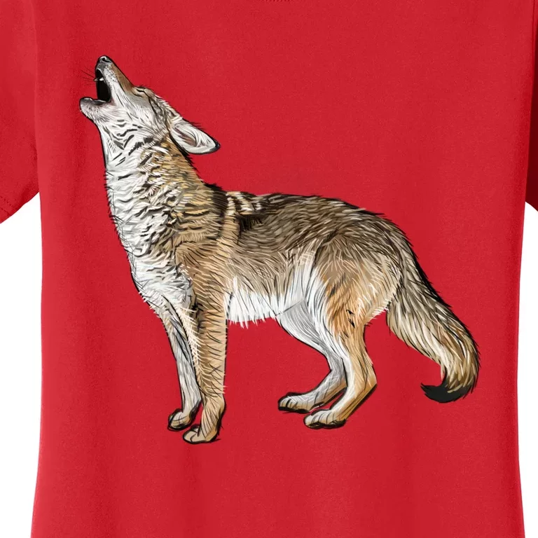 Howling Coyote Funny Coyote Hunting Women's T-Shirt