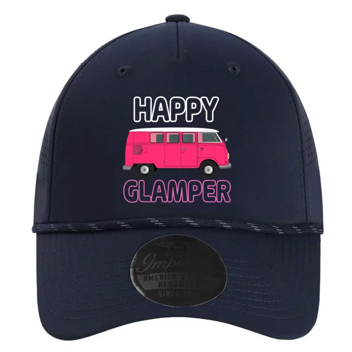 Happy Clamper Funny Camp Camper Camping Graphic Performance The Dyno Cap