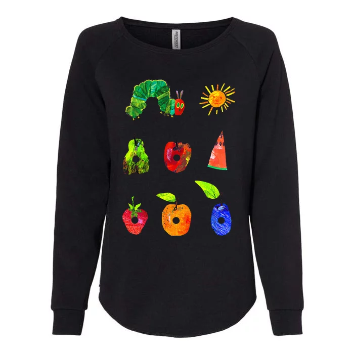 Hungry Caterpillar Funny Book Lover Vintage Womens California Wash Sweatshirt