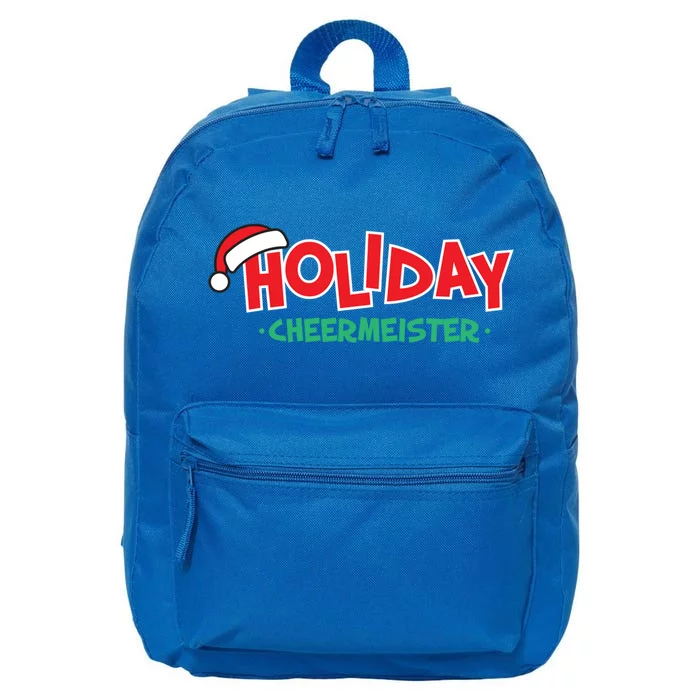 Holiday Cheermeister Funny Christmas Cheer Happy Person Gift 16 in Basic Backpack