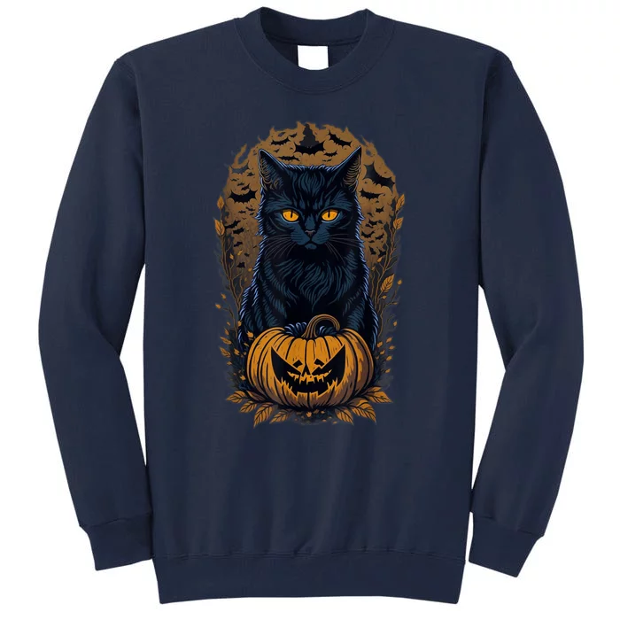 Halloween Cats Funny Cat Halloween Tall Sweatshirt