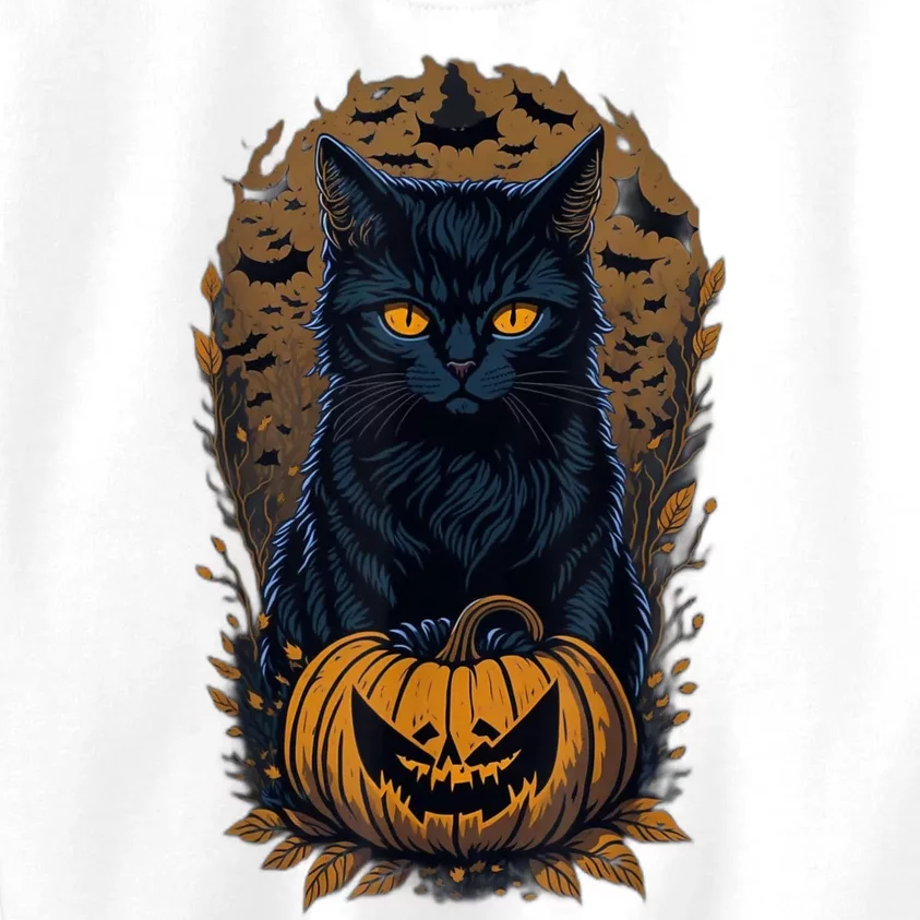 Halloween Cats Funny Cat Halloween Kids Sweatshirt