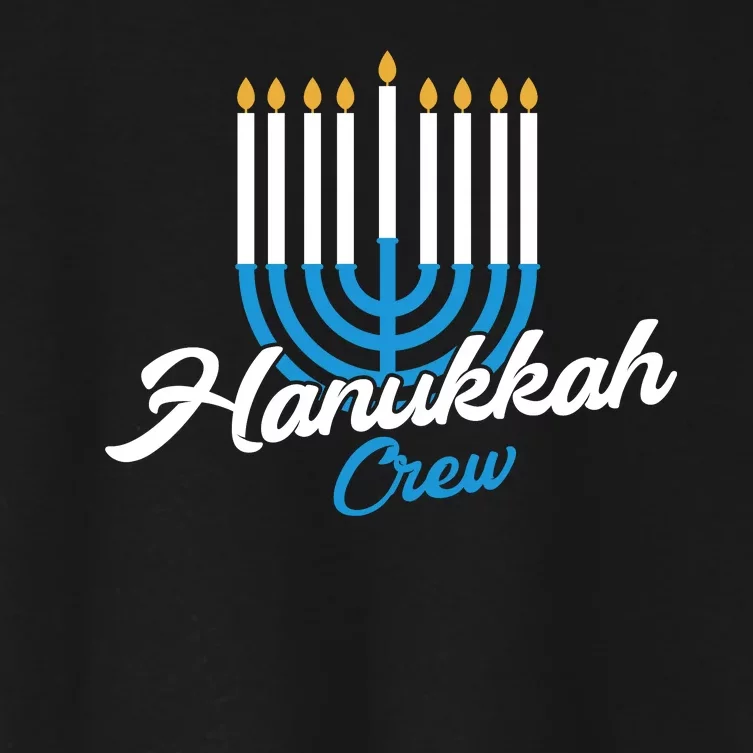 Hanukkah Crew Funny Gift Women's Crop Top Tee