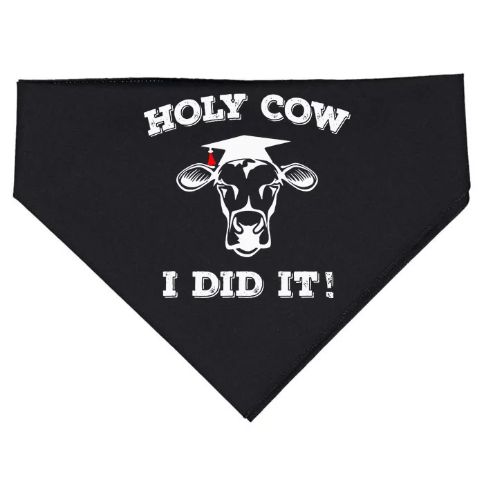 Holy Cow Funny Dairy Farmer Midwest Pride USA-Made Doggie Bandana