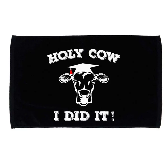 Holy Cow Funny Dairy Farmer Midwest Pride Microfiber Hand Towel