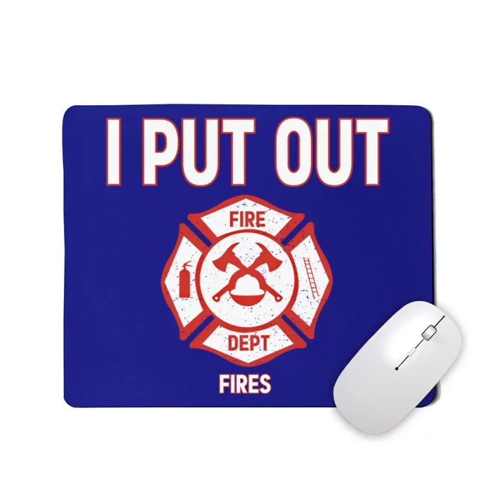 Halloween Costume Funny Firefighter I Put Out Fires Fire Cute Gift Mousepad